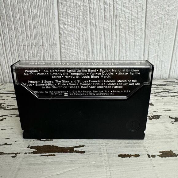 Arthur Fiedler and the Boston Pops Great American Marches Cassette Tape Vintage - Picture 2 of 7